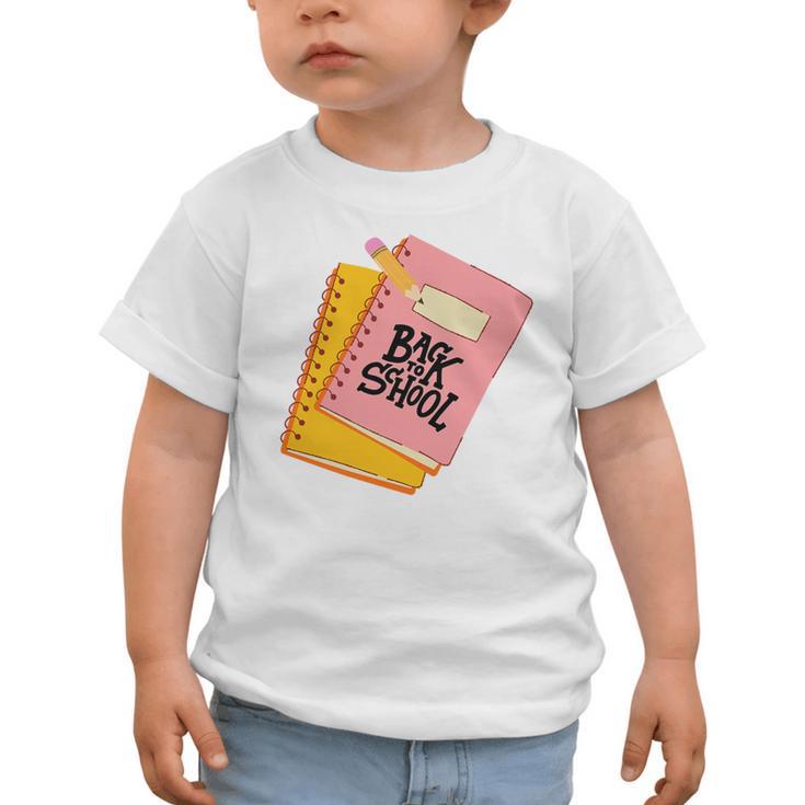 Back To School Notebook And Pencil Graphic Design Premium Tri-Blend Graphic Toddler T-Shirt