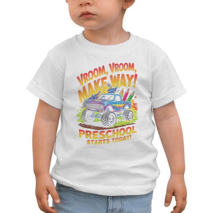 Back To School Preschool Pre-K Monster Truck First Day Boys Graphic Toddler T-Shirt