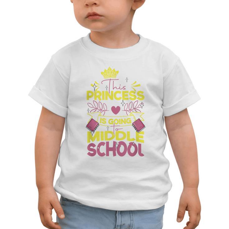 Back To School This Princess Is Going To Middle School Graphic Toddler T-Shirt Back To School This Princess Is Going To Middle School Graphic Toddler T-Shirt
