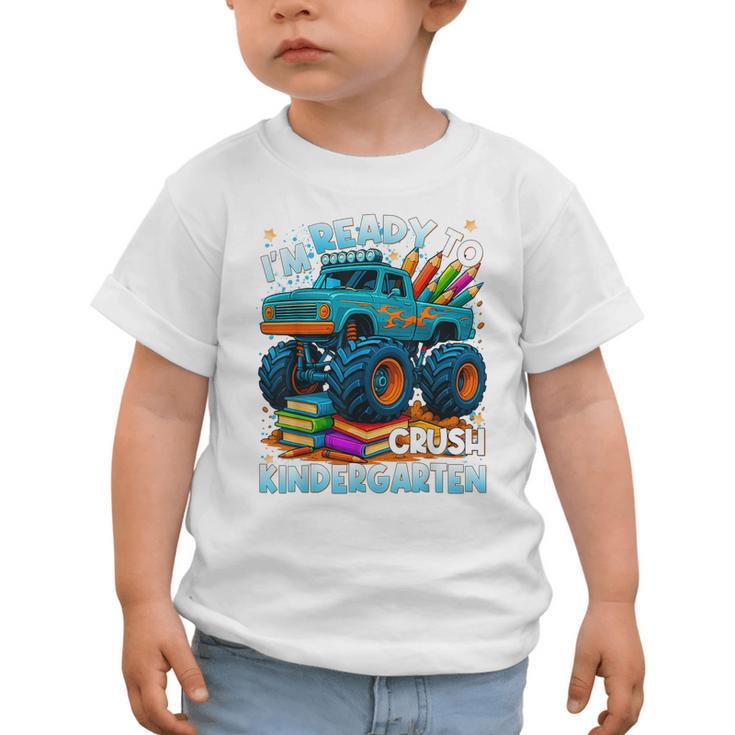 Back To School Ready To Crush Kindergarten Monster Truck Boy Graphic Toddler T-Shirt Back To School Ready To Crush Kindergarten Monster Truck Boy Graphic Toddler T-Shirt