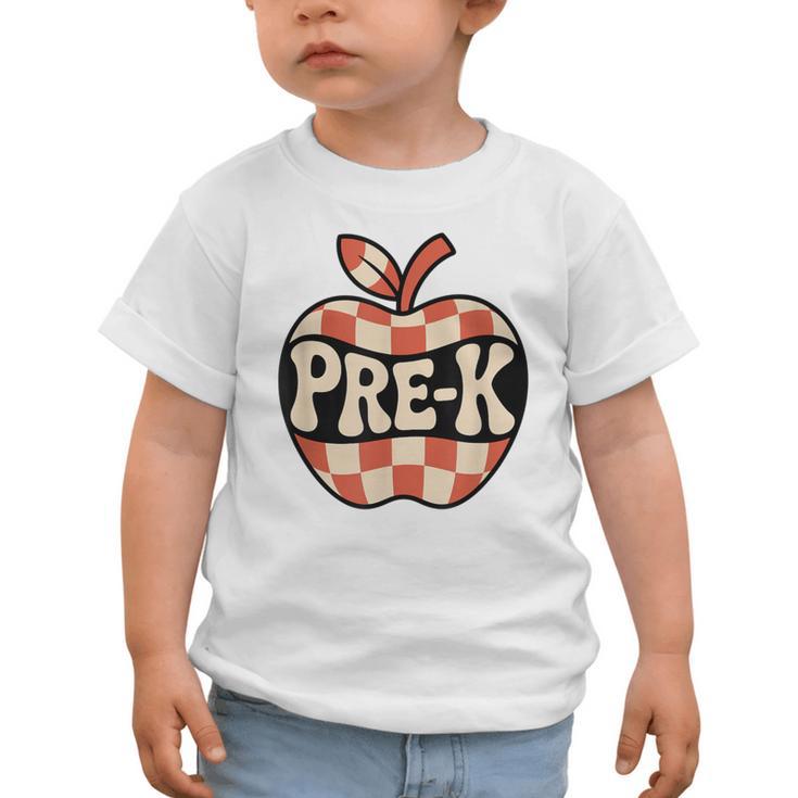 Back To School Retro Apple PRE-K Classroom Graphic Toddler T-Shirt Back To School Retro Apple PRE-K Classroom Graphic Toddler T-Shirt