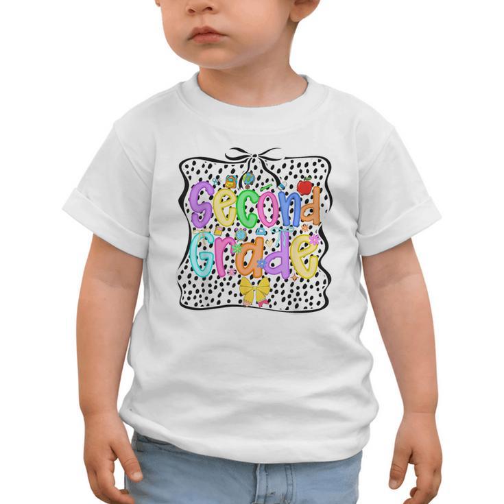 Back To School Second Grade Girls 2nd Grade Dalmatian Dots Graphic Toddler T-Shirt Back To School Second Grade Girls 2nd Grade Dalmatian Dots Graphic Toddler T-Shirt