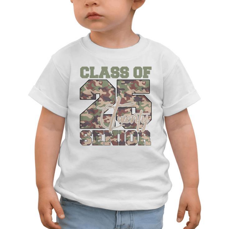 Back To School Senior 12th Grade Class Of 2025 Camouflage Graphic Toddler T-Shirt Back To School Senior 12th Grade Class Of 2025 Camouflage Graphic Toddler T-Shirt