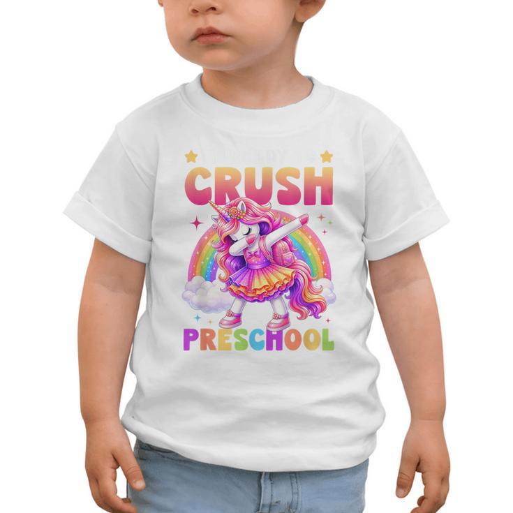 Back To School Unicorn Girls I'm Ready To Crush Preschool Graphic Toddler T-Shirt Back To School Unicorn Girls I'm Ready To Crush Preschool Graphic Toddler T-Shirt