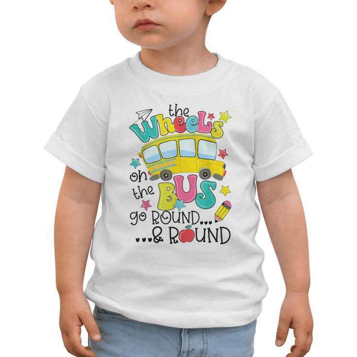 Back To School The WHEELS On The BUS Toddler Kids Boys Graphic Toddler T-Shirt