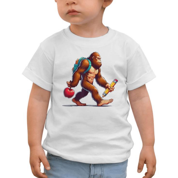 Bigfoot Lovers Pencil Back To School Kids Boys Girls Graphic Toddler T-Shirt