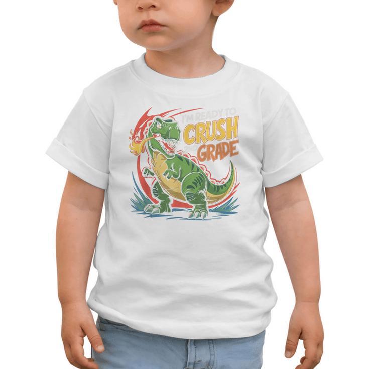 Boy Kid Ready To Crush 2nd Grade Dinosaur Back To School Graphic Toddler T-Shirt Boy Kid Ready To Crush 2nd Grade Dinosaur Back To School Graphic Toddler T-Shirt