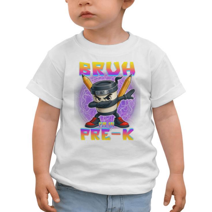 Bruh I'm In Pre-K Back To School Italian Brainrot Premium Tri-Blend Graphic Toddler T-Shirt