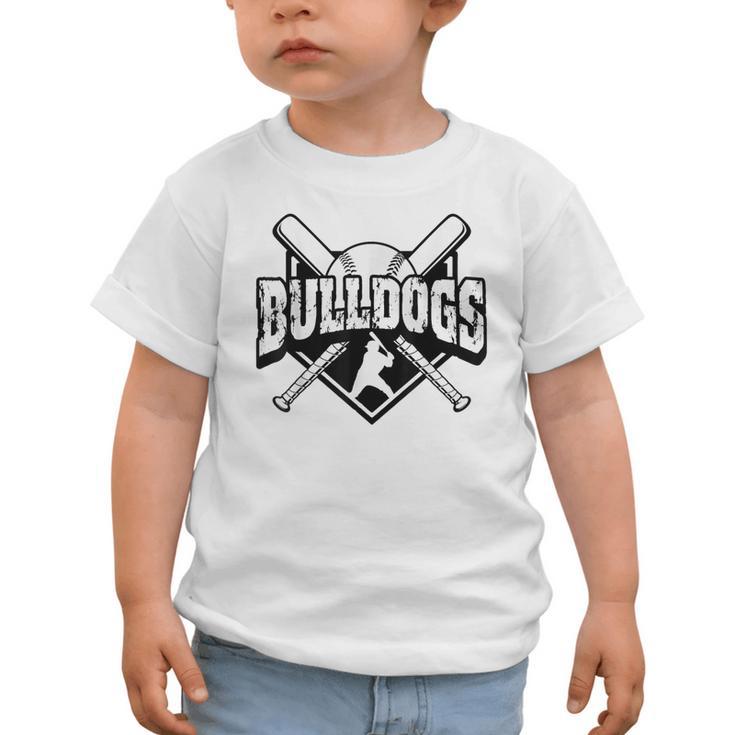 Bulldogs Baseball Back To School Spirit Graphic Toddler T-Shirt