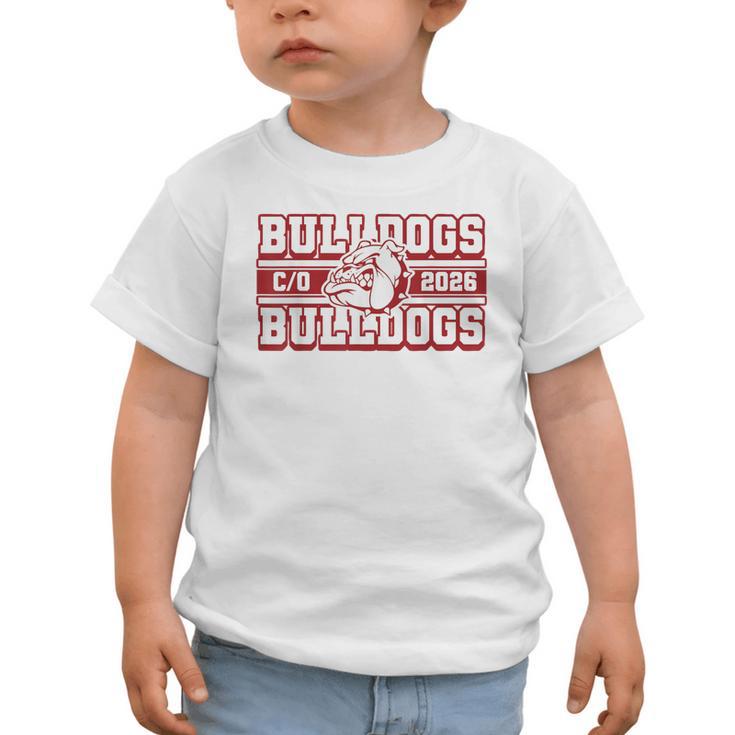 Bulldogs Class Of 2026 Back To School Senior Spirit M Graphic Toddler T-Shirt Bulldogs Class Of 2026 Back To School Senior Spirit M Graphic Toddler T-Shirt