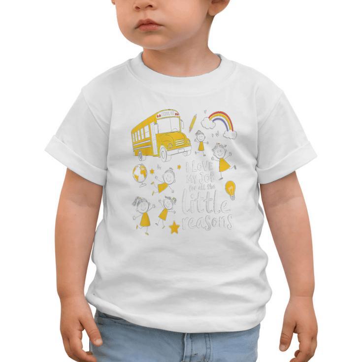 Bus Driver I Love My Job Little Reasons Back To School Graphic Toddler T-Shirt Bus Driver I Love My Job Little Reasons Back To School Graphic Toddler T-Shirt