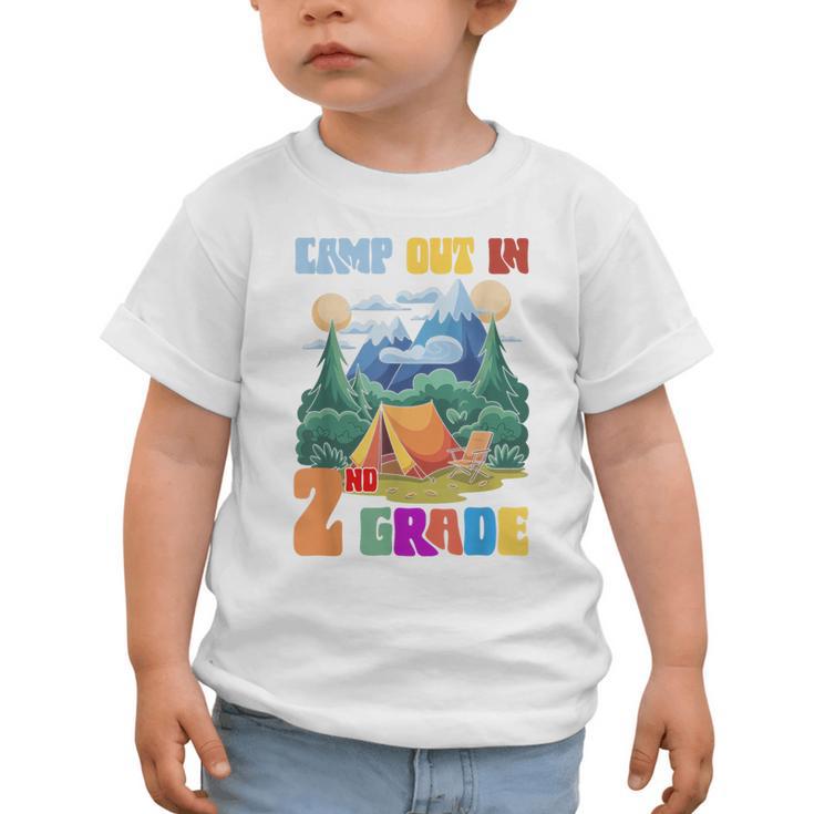 Camp Out In 2nd Grade Back To School For Camping Lover Graphic Toddler T-Shirt Camp Out In 2nd Grade Back To School For Camping Lover Graphic Toddler T-Shirt