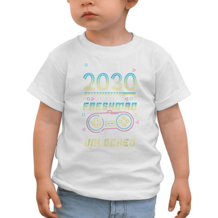 Class 2030 Gaming Freshman Level Unlocked Back To School Graphic Toddler T-Shirt Class 2030 Gaming Freshman Level Unlocked Back To School Graphic Toddler T-Shirt