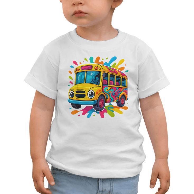 Colorful School Bus Driver Back To School Men Women Kids Graphic Toddler T-Shirt Colorful School Bus Driver Back To School Men Women Kids Graphic Toddler T-Shirt