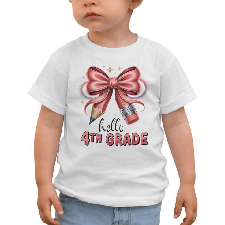 Coquette 4th Grade First Day Of Back To School Girls Outfits Graphic Toddler T-Shirt