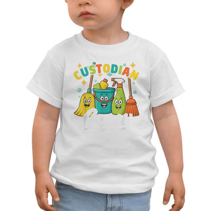 Custodial Crew Back To School Custodial Staff Graphic Toddler T-Shirt Custodial Crew Back To School Custodial Staff Graphic Toddler T-Shirt