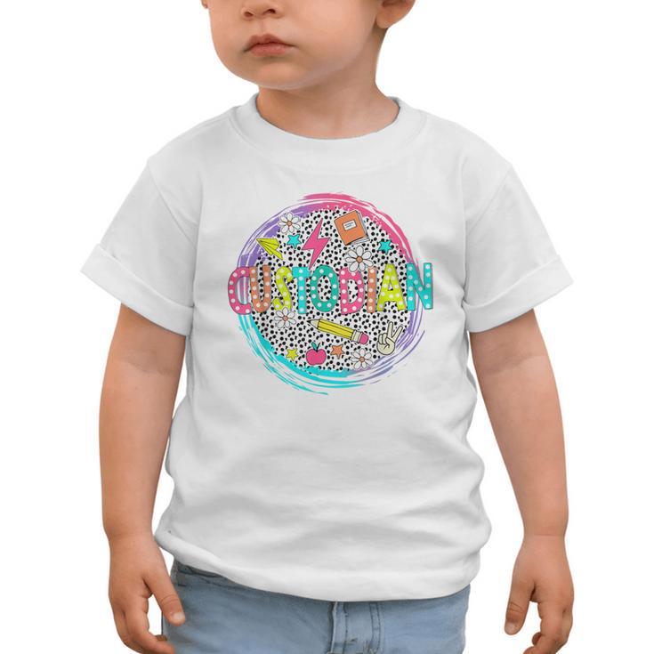 Cute Custodian Shirt First Day Of School Back To School Gift Graphic Toddler T-Shirt