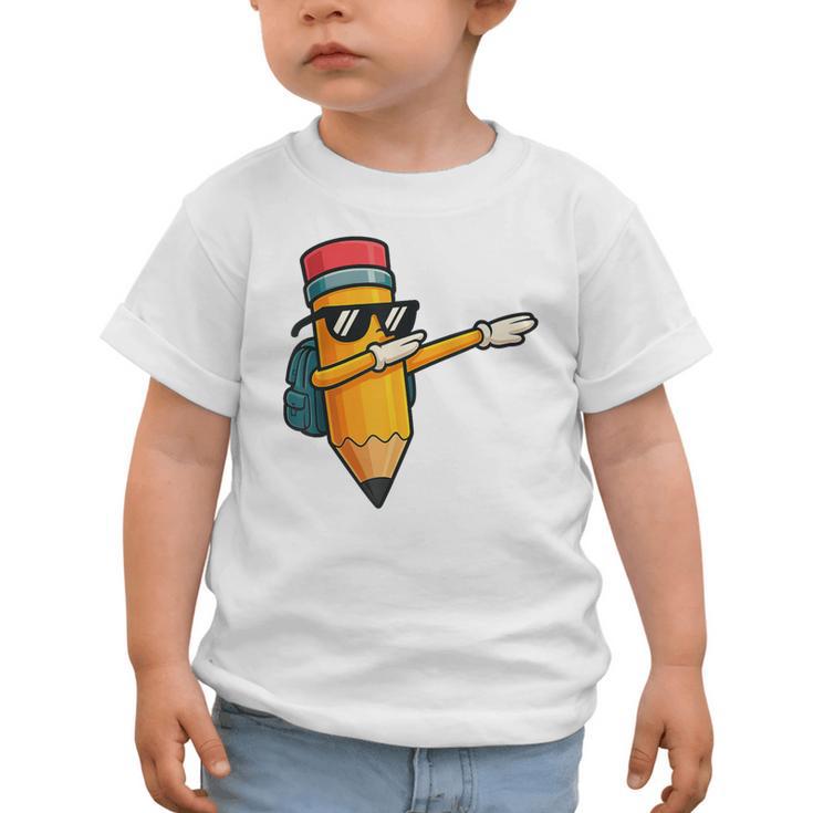 Dabbing Pencil Dancing Back To School First Day Student Boys Graphic Toddler T-Shirt Dabbing Pencil Dancing Back To School First Day Student Boys Graphic Toddler T-Shirt