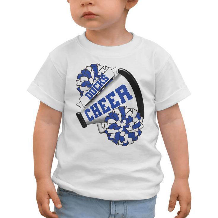Ducks Cheer Back To School Cheerleading Spirit B Graphic Toddler T-Shirt Ducks Cheer Back To School Cheerleading Spirit B Graphic Toddler T-Shirt