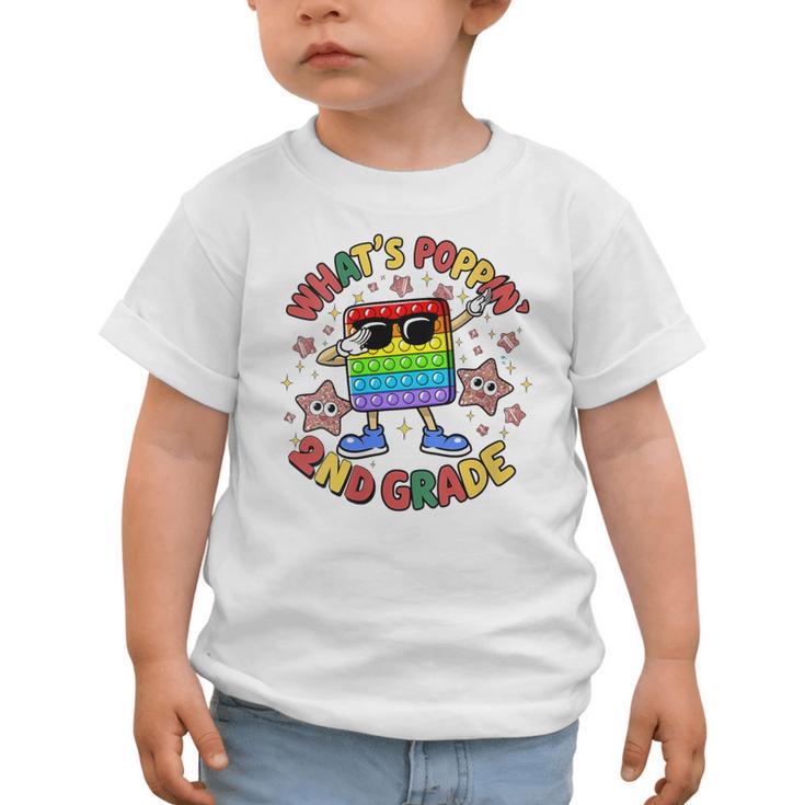 Fidget Toy What's Poppin 2nd Grade Back To School 2024 Graphic Toddler T-Shirt Fidget Toy What's Poppin 2nd Grade Back To School 2024 Graphic Toddler T-Shirt