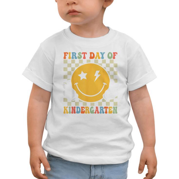 First Day Of Kindergarten Retro Back To School Girls Kids Graphic Toddler T-Shirt First Day Of Kindergarten Retro Back To School Girls Kids Graphic Toddler T-Shirt