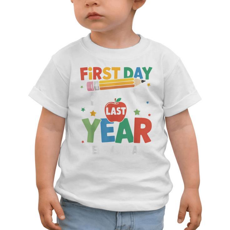 First Day Of My Last Year In Elementary Back To School Graphic Toddler T-Shirt