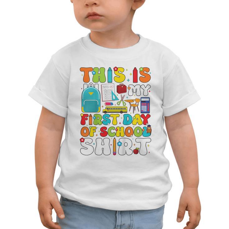 First Day Of School Shirt Boys Girls Back To School Graphic Toddler T-Shirt First Day Of School Shirt Boys Girls Back To School Graphic Toddler T-Shirt