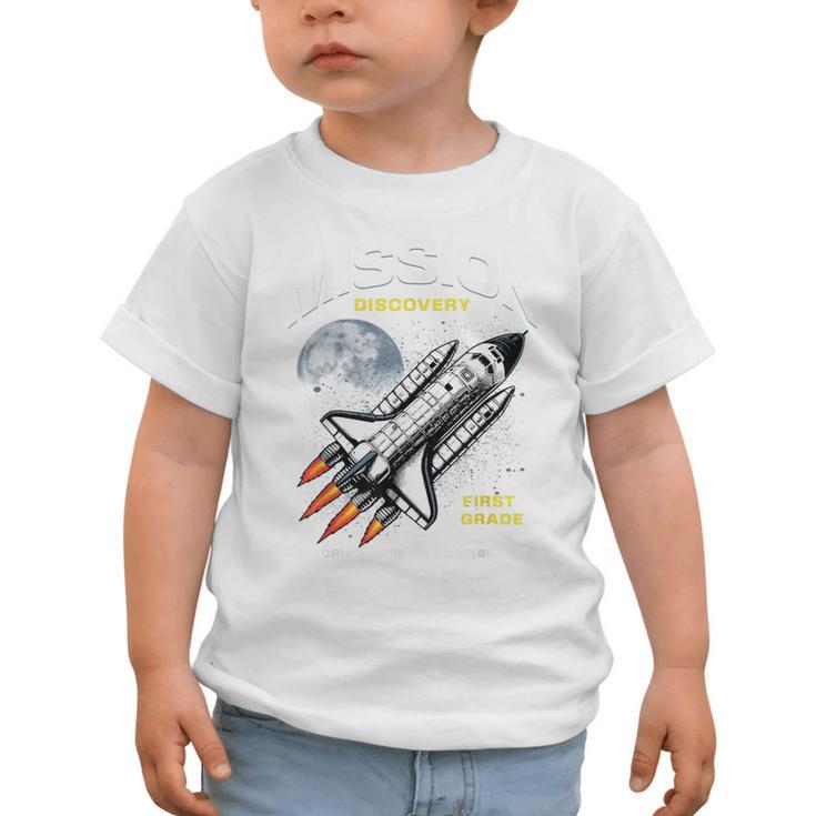 First Grade Back To School Space Rocket Astronaut Graphic Toddler T-Shirt