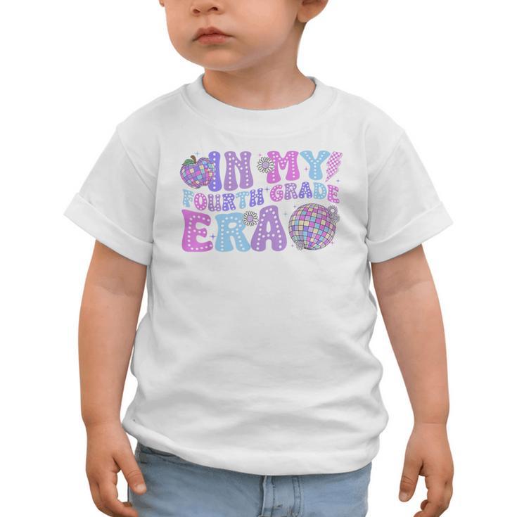 In My Fourth Grade Era Retro Back To School Disco Ball Graphic Toddler T-Shirt