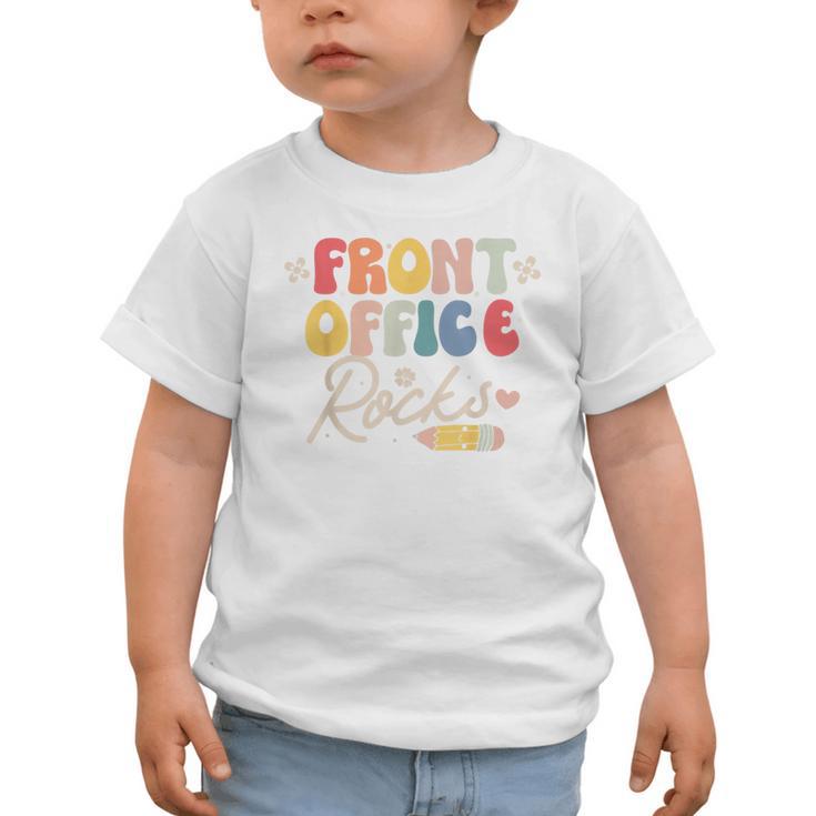 Front Office Rocks Back To School Secretary Admin Staff Tee Graphic Toddler T-Shirt