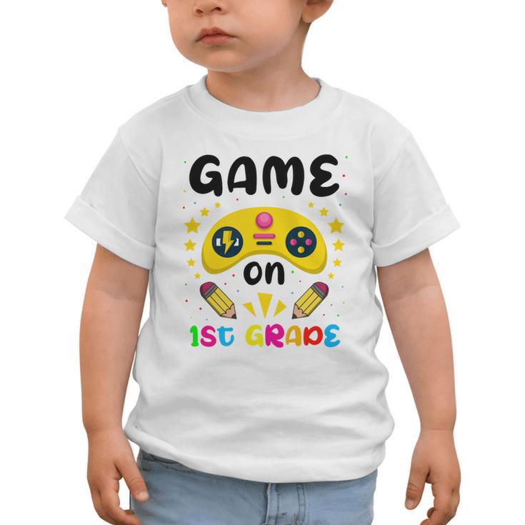 Game On 1st Grade Cute Video Gamer Back To School 2026 Kids Graphic Toddler T-Shirt