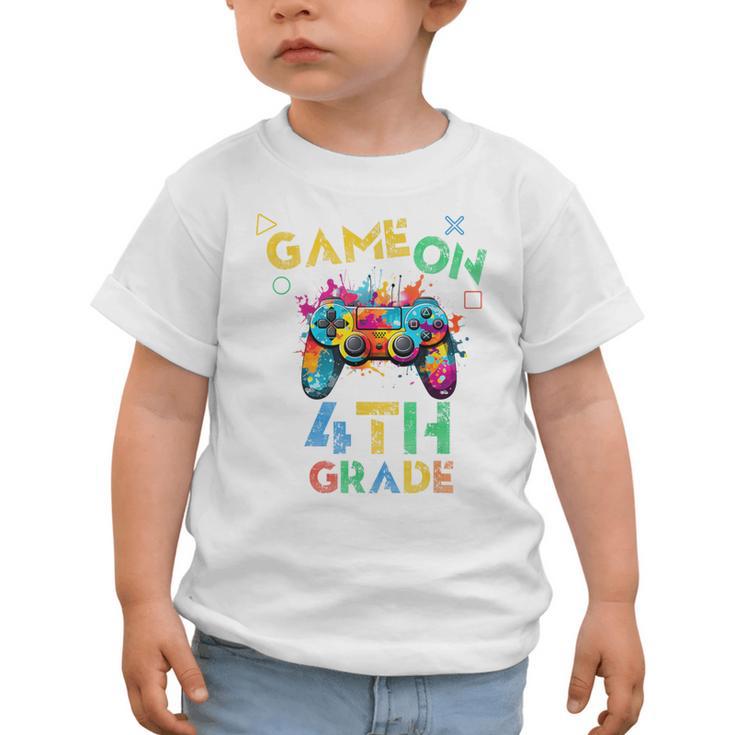 Game On 4th Grade Boys Kids Back To School Graphic Toddler T-Shirt Game On 4th Grade Boys Kids Back To School Graphic Toddler T-Shirt