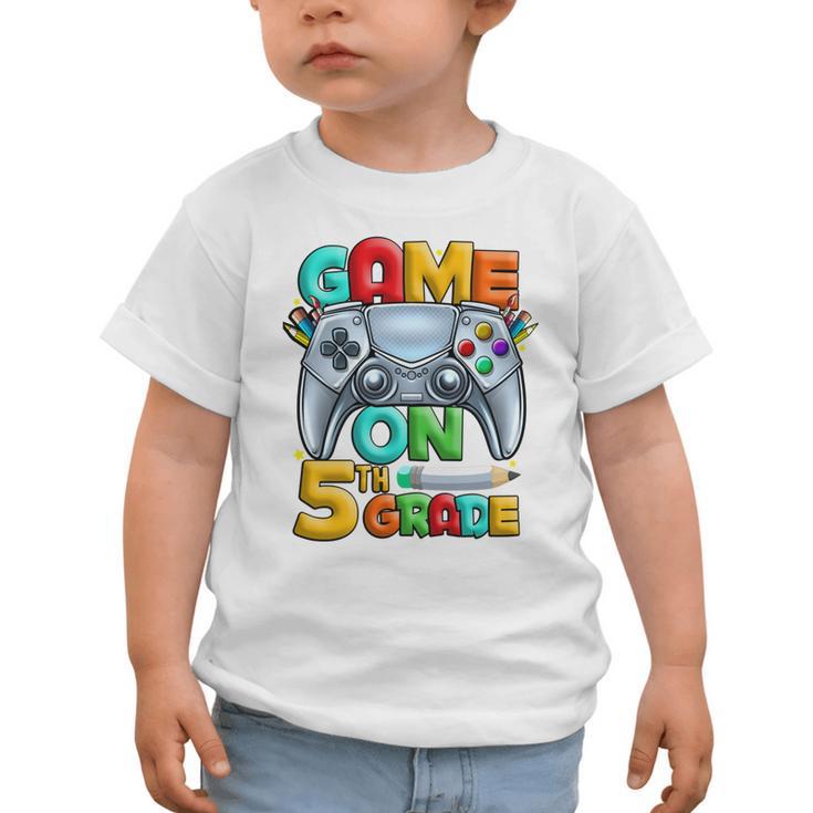 Game On 5th Grade Back To School 5th Grade Level Unlocked Performance Graphic Toddler T-Shirt