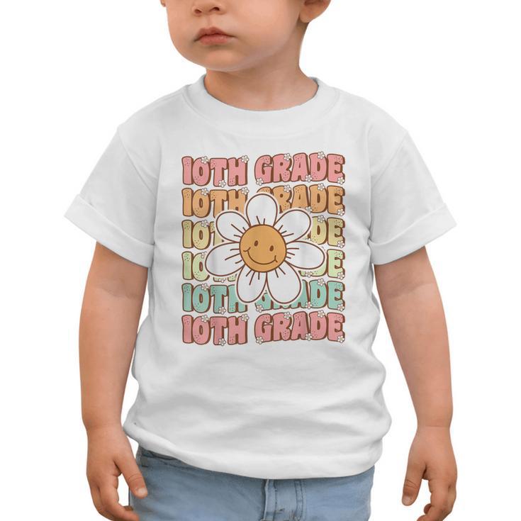 Groovy 10th Grade Back To School First Day Of Tenth Grade Graphic Toddler T-Shirt