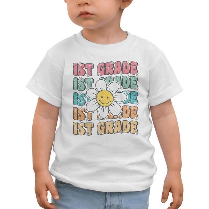 Groovy 1st Grade Back To School First Day Of First Grade Graphic Toddler T-Shirt