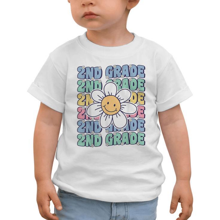 Groovy 2nd Grade Back To School First Day Of Second Grade Graphic Toddler T-Shirt Groovy 2nd Grade Back To School First Day Of Second Grade Graphic Toddler T-Shirt