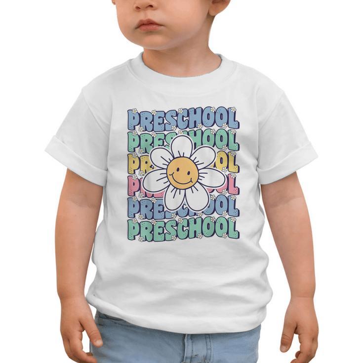 Groovy Preschool Cute Back To School First Day Of Pre K Graphic Toddler T-Shirt Groovy Preschool Cute Back To School First Day Of Pre K Graphic Toddler T-Shirt