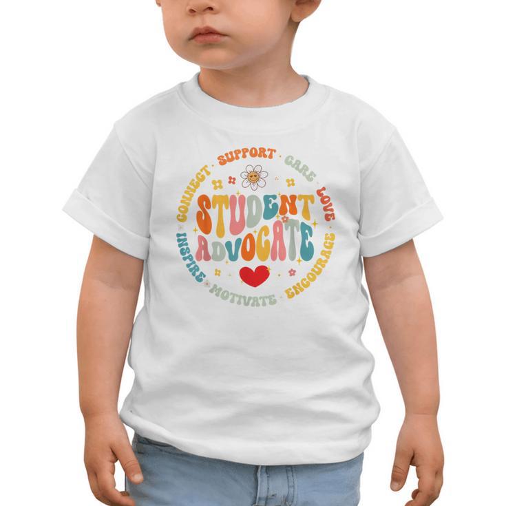 Groovy Student Advocate Appreciation Back To School Graphic Toddler T-Shirt Groovy Student Advocate Appreciation Back To School Graphic Toddler T-Shirt