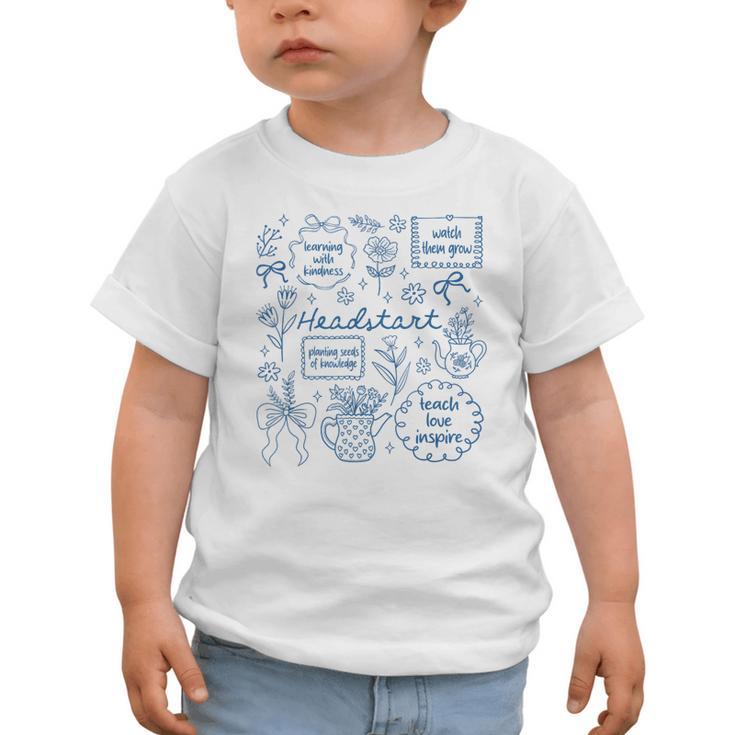 Headstart Love Inspire Teach Blue Bow Back To School Graphic Toddler T-Shirt Headstart Love Inspire Teach Blue Bow Back To School Graphic Toddler T-Shirt