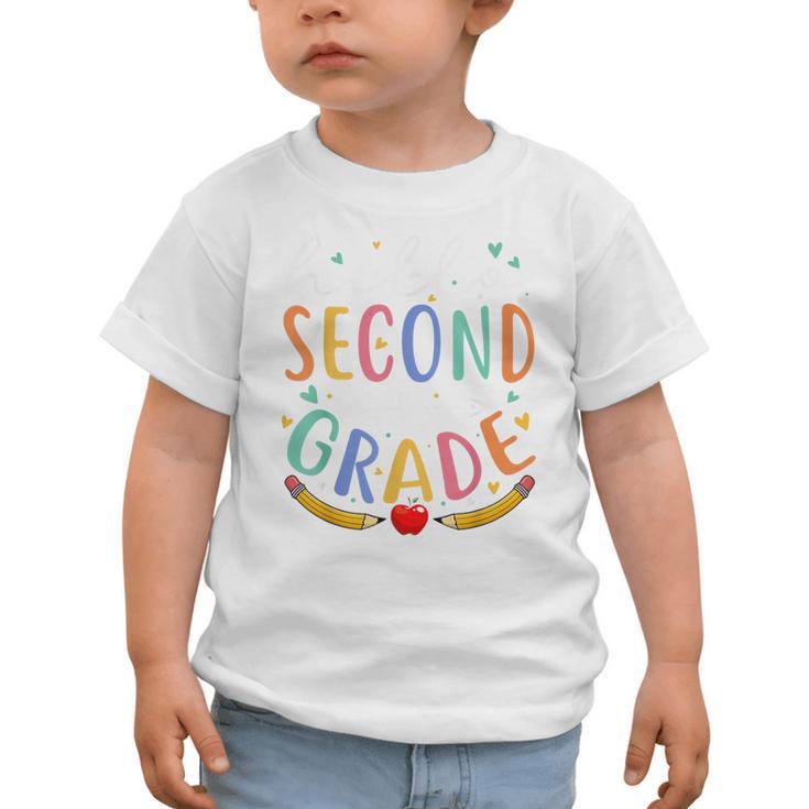 Hello 2nd Grade Tshirt Second Grade Back To School Graphic Toddler T-Shirt Hello 2nd Grade Tshirt Second Grade Back To School Graphic Toddler T-Shirt