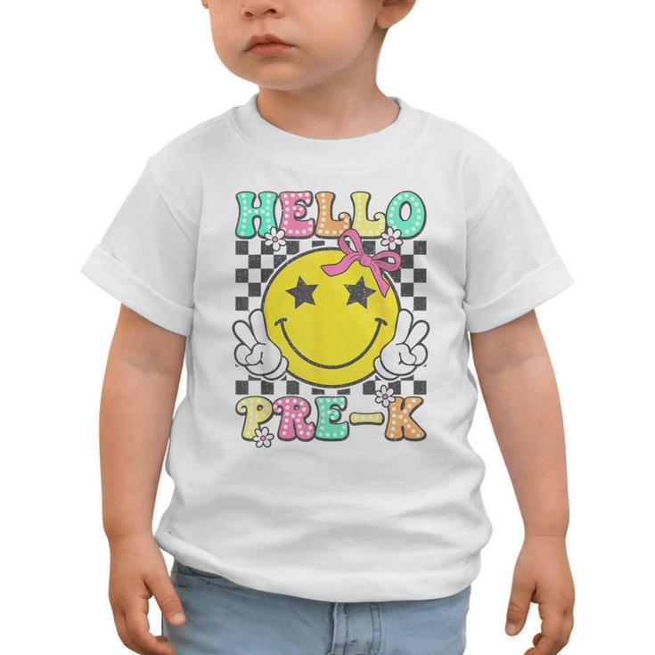 Hello Pre-K Coquette Bow Back To School Preschool Girl Graphic Toddler T-Shirt