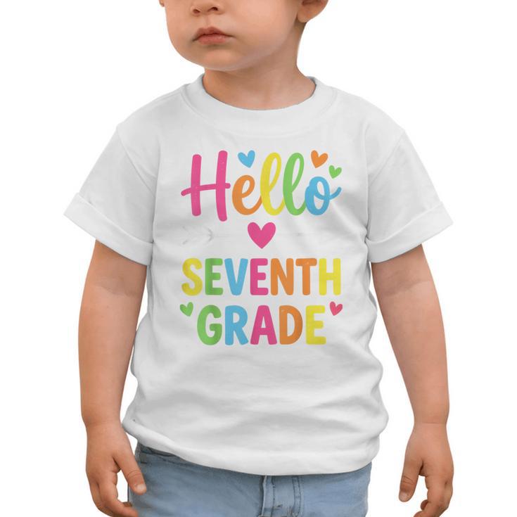 Hello Seventh 7TH Grade Back To School Kids Students Tee Graphic Toddler T-Shirt Hello Seventh 7TH Grade Back To School Kids Students Tee Graphic Toddler T-Shirt