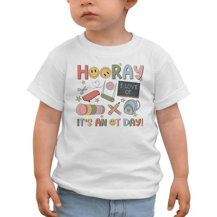 Hooray It’s An OT Day Occupational Therapy Back To School Premium Tri-Blend Graphic Toddler T-Shirt