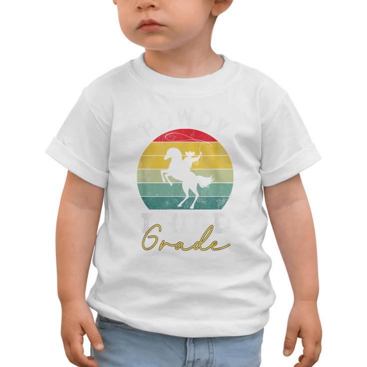 Howdy 3rd Grade Cowboy Western Back To School Third Grade Graphic Toddler T-Shirt