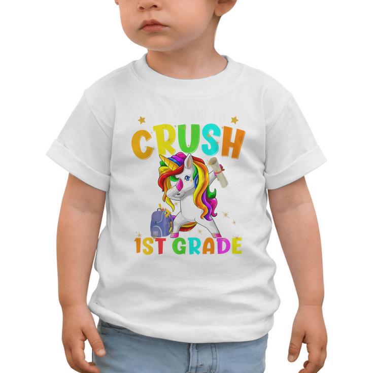 I'm Ready To Crush 1st Grade Dabbing Unicorn Back To School Graphic Toddler T-Shirt