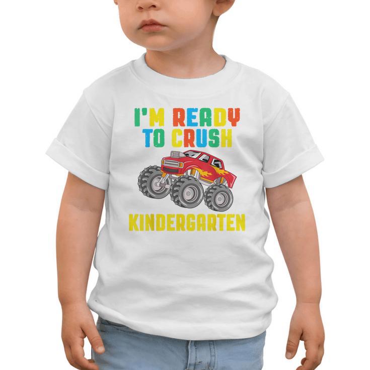 I'm Ready To Crush Kindergarten Dinosaur Back To School Boys Graphic Toddler T-Shirt I'm Ready To Crush Kindergarten Dinosaur Back To School Boys Graphic Toddler T-Shirt