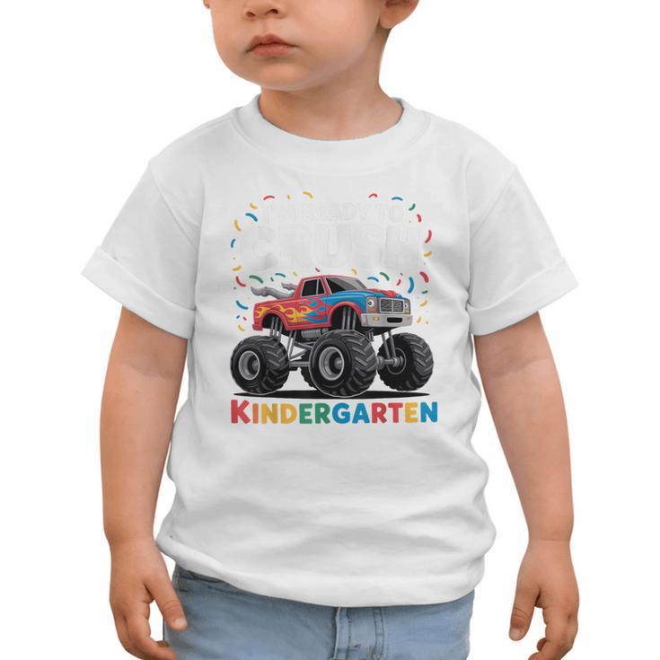I'm Ready To Crush Kindergarten Monster Truck Back To School Graphic Toddler T-Shirt I'm Ready To Crush Kindergarten Monster Truck Back To School Graphic Toddler T-Shirt
