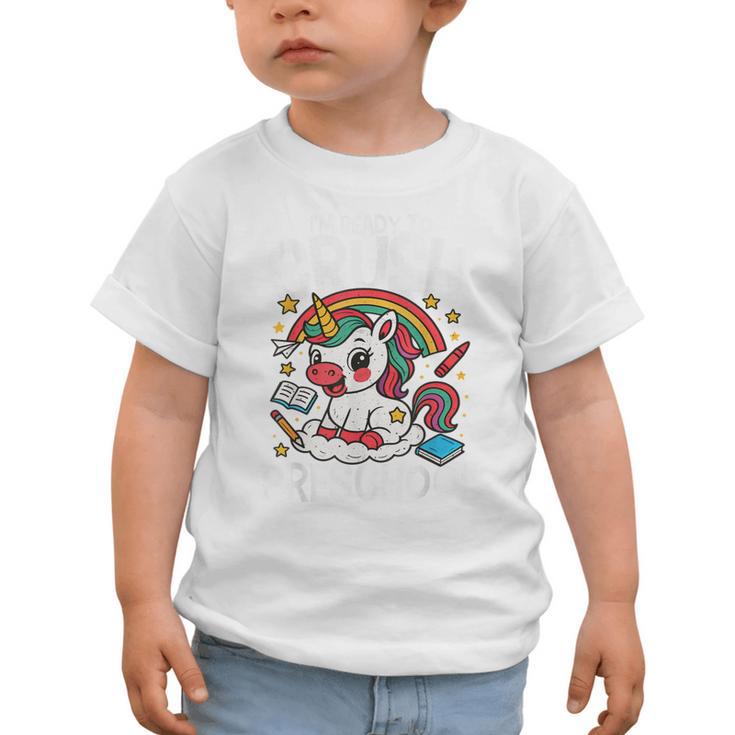 I'm Ready To Crush Preschool Unicorn Back To School Girls Graphic Toddler T-Shirt I'm Ready To Crush Preschool Unicorn Back To School Girls Graphic Toddler T-Shirt