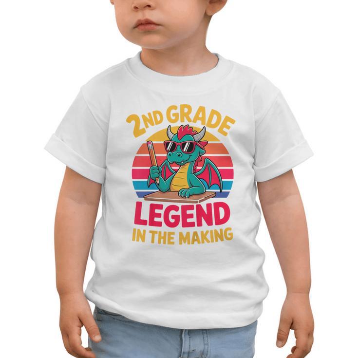 Kids 2nd Grade Dragon Boys Girls Back To School Graphic Toddler T-Shirt Kids 2nd Grade Dragon Boys Girls Back To School Graphic Toddler T-Shirt