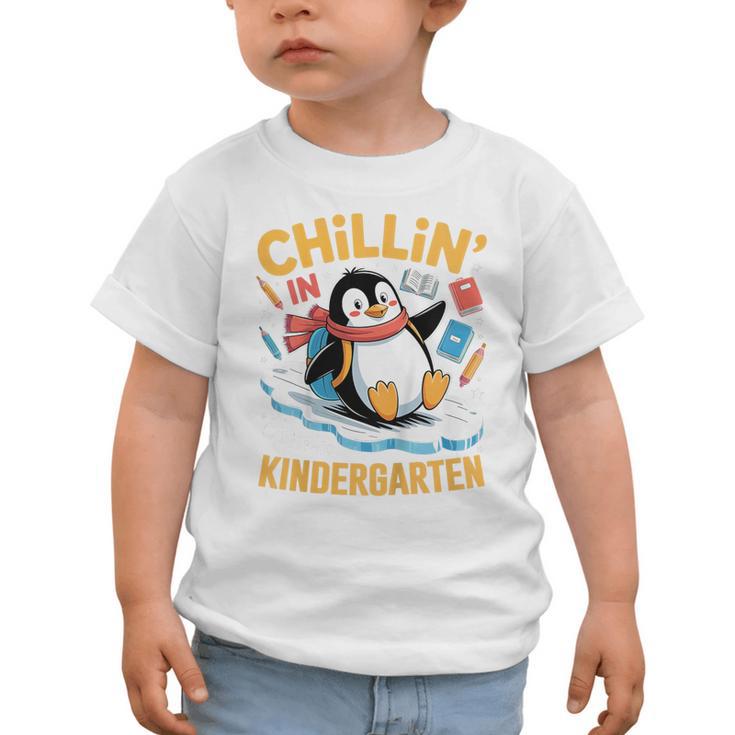 Kids Chillin In Kindergarten Penguin Student Back To School Boys Graphic Toddler T-Shirt Kids Chillin In Kindergarten Penguin Student Back To School Boys Graphic Toddler T-Shirt